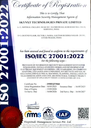 ISO/IEC 27001:2022 certificate preview